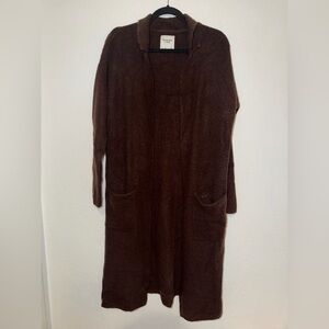 Abercrombie & Fitch Long Sleeve Brown cardigan